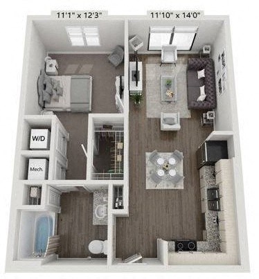 a two story apartment with a balcony and a living room